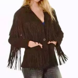 Western Style Fringe Jacket For Women